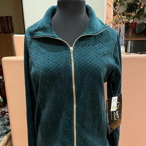 NEW! Ladies Green Leisure/Casual Velour 2 piece Suit- Sz. S